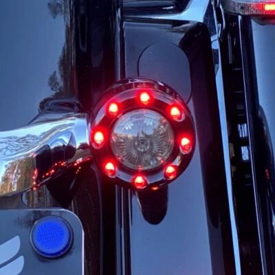 NEW! Custom Dynamics ProBEAM® Bullet RingZ 1157 REAR BLACK HOUSING SMOKE LENS  - Image 1 of 4