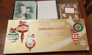 Caja Completa 21 Tarjetas de Navidad Marca MCM Gatto De Colección Sin Usar Surtidas con Sobres - Imagen 1 de 14