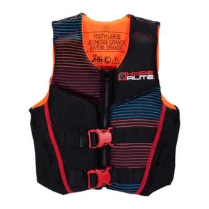 HYPERLITE Boys'  Indy Neo Life Jacket Vest PFD - LARGE (64-88 lbs) - USCGA - Picture 1 of 3