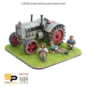 Bad Squiddo Games HF016 - British Female Tractor Driver & Sarissa Tractor N146 - Picture 1 of 2