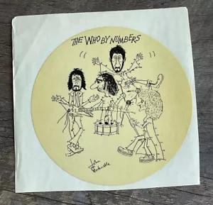 Seltener Vintage The Who by Numbers 3,5"" Durchmesser Aufkleber TakTik Rock Band British - Bild 1 von 3