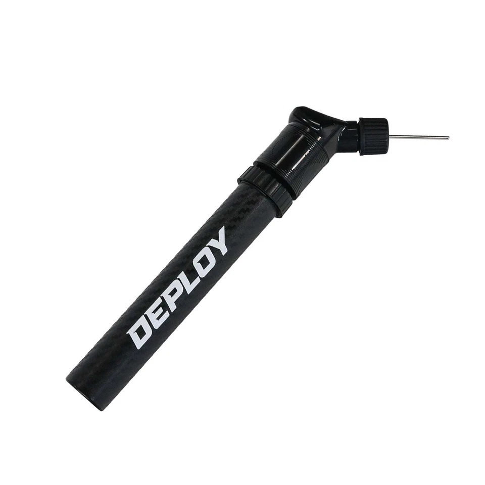 FOOTBALL PUMP, LIGHTWEIGHT COMPACT CARBON FIBRE PUMP (OPTION WITH EXTRA NEEDLES) - image 1 of 3