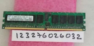 DELL 256MB 240PIN PC2-3200R CL3 SINGLE RANK MEMORY RAM FOR PERC/5E CONTROLLER - Picture 1 of 1