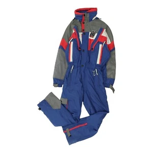 Diadora Ski Line Suit | Vintage Mens Blue Retro Skiing Winter Sports Snowsuit - Picture 1 of 6