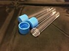 Plastic test tubes, size: 100mm x 16mm, round bottom tube & screw cap shots