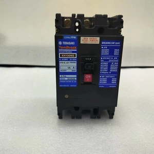 TERASAKI CIRCUIT BREAKER XH100NS 15AMP 50-60HZ 220V-AC 85KA - Picture 1 of 7