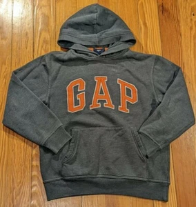 Kids Gap Orange Logo Boys Hoodie Size XL 12 Spellout Vintage  - Picture 1 of 6