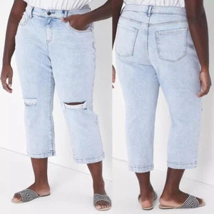 NWT Lane Bryant Signature Fit Straight Crop Jean Size 20 - Picture 1 of 7