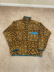 Vintage 2000s Patagonia Synchilla Aztec Geometric Snap-T Fleece Men’s Large - Picture 1 of 5