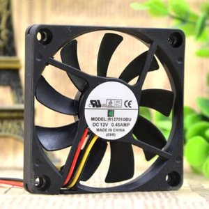 For EVERFLOW R127010BU 12V 0.45A 7CM 70*70*10mm Silent Cooling Fan 3pin - Picture 1 of 5