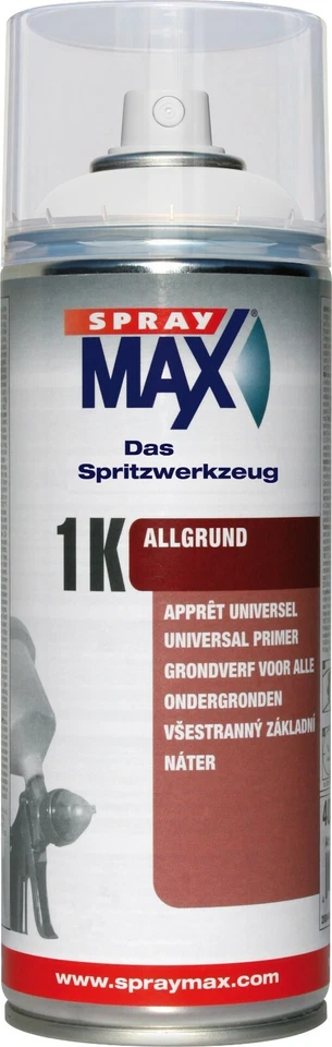 1K Allgrund Universal Grundierung Weiß 400ml Spraymax Spray Spraydose 690102