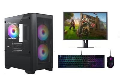 FCS Windows 10 Quad Core i5 Gaming PC Bundle 16GB RAM 1TB HDD Wi-Fi GT710  - Image 1 of 4