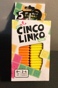 Cinco Linko Travel Game - Pink Yellow Orange Green - BigPotatoGames - New In Box