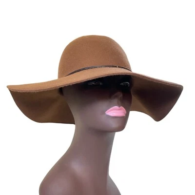 Sombrero de mujer APT 9 de ala ancha de chocolate de fieltro de lana flexible. Talla Is. Foto 1 de 4