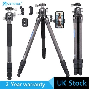 ARTCISE Carbon Fiber Tripod Camera Tripod Travel Tripod Stand Panorama Ball Head - Picture 1 of 14