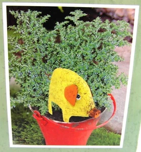 PIG plant stake 3 inch YARD ART fairy garden potted plant whimsy really cute - Picture 1 of 6