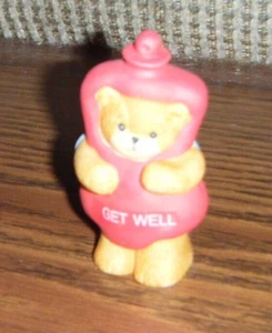 1992 GET WELL HOT WATER BOTTLE BEAR FIGURINE Lucy & Me Lucy Riggs Figure Enesco - Picture 1 of 1