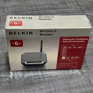 Belkin Wireless G Router 54 Mbps 4-Port 10/100 F5D7230-4 New Sealed in Box 2008 - Picture 1 of 4