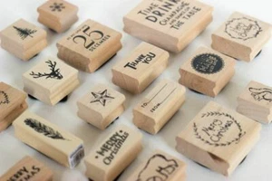 Craft Rubber Stamps | East Of India Scrapbooking Stamping Art Project Christmas - Picture 1 of 5
