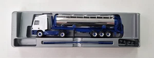 HERPA Exclusive MB ACTROS L autoarticolato cisterna neutro blu bianco OVP 1:87 - Picture 1 of 3