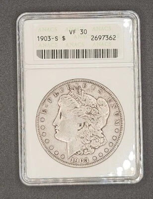 1903-S Morgan Dollar | ANACS VF30 - Image 1 of 4