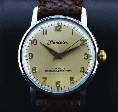 Princeton Vintage 33mm Automatic, Champagne Arabic Dial - Stainless Steel - Image 1 of 4