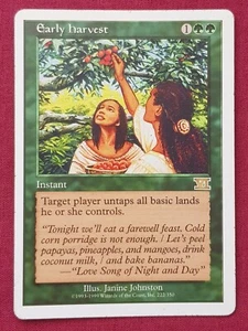 Magic The Gathering 6TH EDITION EARLY HARVEST green card MTG SIXTH - Picture 1 of 2