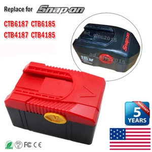 3.0Ah for Snap on 18V Battery CTB6187 CTB6185 CTB4187 CTB4185 Li-ion CDR4850 - Picture 1 of 11