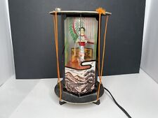 Vintage Asian Japanese Diorama Geisha Lighted Display TV Lamp Shadow Box 9 H