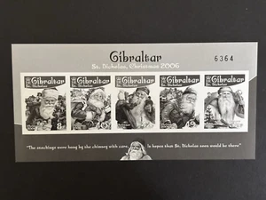 Gibraltar: 2006 Christmas, St. Nicholas, Black Print limited edition, MNH - Picture 1 of 1