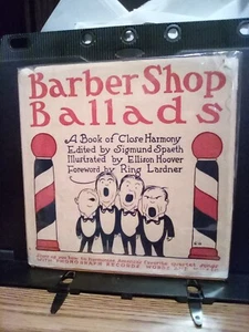 1925 "Barber Shop Ballads" by Sigmund Spaeth  VG Unmarked HCDJ  Hard-to-Find - Picture 1 of 10