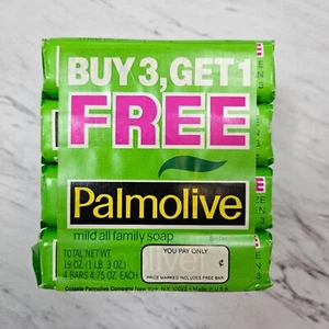 Vintage Palmolive Soap Bath Size 4.75 oz Bars (4) Discontinued New Old Stock - Picture 1 of 13