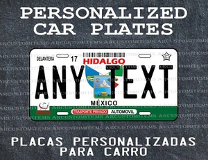 SCHILD CAR O HIDALGO / CAR PLATE STAATEN MEXIKO / HIDALGO CAR PLATE / HIDALGO SCHILD - Bild 1 von 8