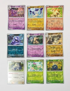 SCARLET & VIOLET 151 REVERSE HOLO BULK - 9 Cards - Pokemon TCG - Picture 1 of 1