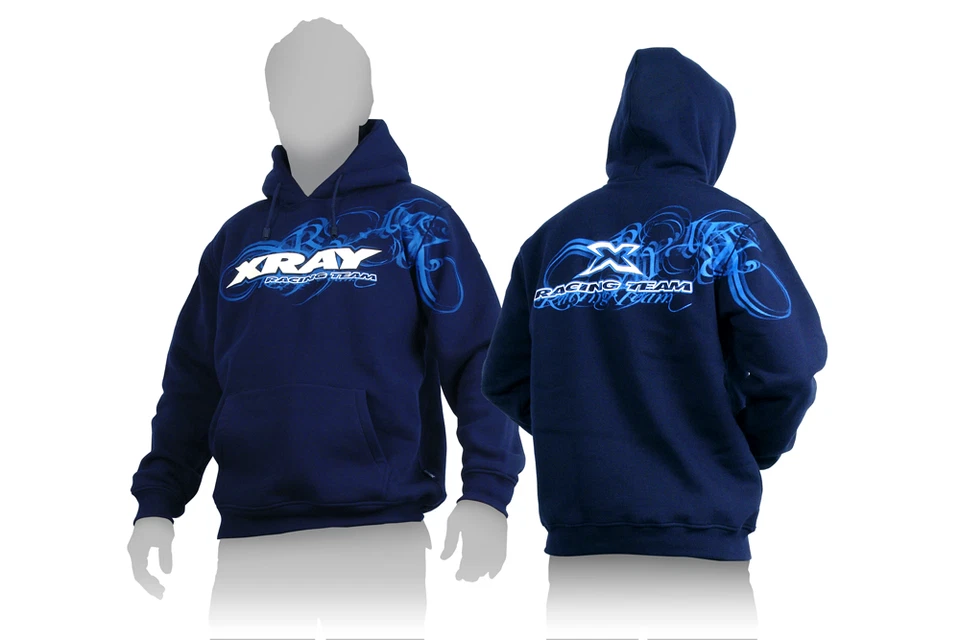 XRA395600XXL  Xray XRAY Sweater Hooded with Zipper - Blue (XXL) - Image 1 of 1