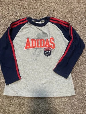 Adidas boys long sleeved t-shirt Football logo youth size 7 (small) - Image 1 of 4