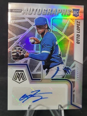 OTTO LOPEZ 2022 Panini Mosaic Baseball RC Prizm Auto Toronto Blue Jays - Image 1 of 3