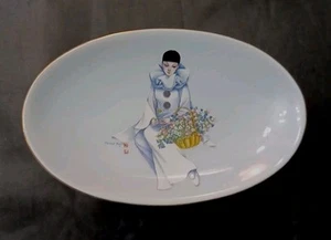 BELINA VINTAGE SOAP DISH "PIERROT LOVE" SAD CLOWN  LTD EDTS MICHEL OK PARIS - Picture 1 of 18