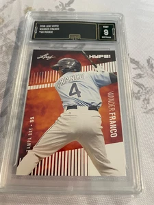 WANDER FRANCO RAYS 2018 LEAF HYPE ROOKIE RC # 2A GRADED 9 L@@@K - Picture 1 of 2
