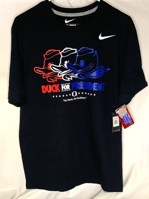 Nike Oregon Ducks Football 2012 "DUCK FOR PRESIDENT"  Black T-shirt Size Medium - Image 1 of 3