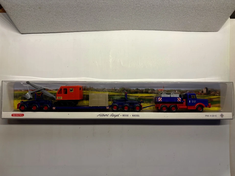 Wiking 165002 PMS 16-50-02 Krupp Titan mit Scheuerle Tieflader Albert Regel 1:87 - Bild 1 von 1