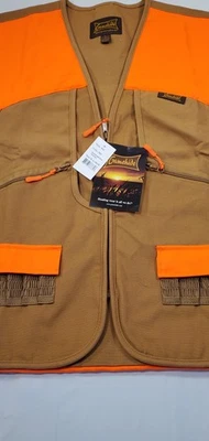 Gamehide Vest Mens  XL Olive Orange Hunting Blaze Game Bag Shell Loops Style Nwt - Image 1 of 4