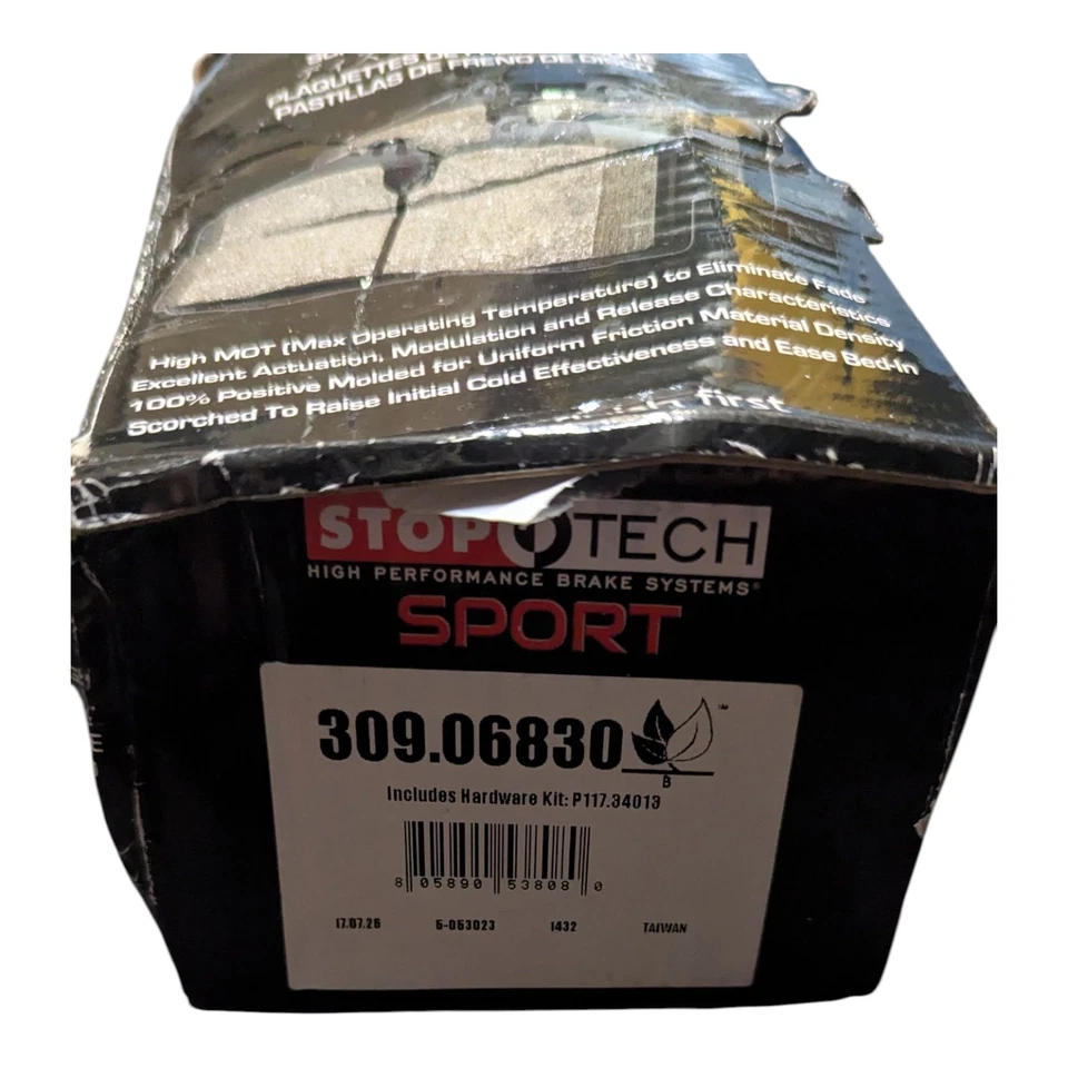 Pastillas de freno trasero deportivo BMW X3 2010 StopTech 309.06830 87-03 04 05 06 z4 Foto 1 de 4