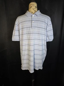 J Crew blau gestreiftes Slub Poloshirt Herren Größe Large - Bild 1 von 6