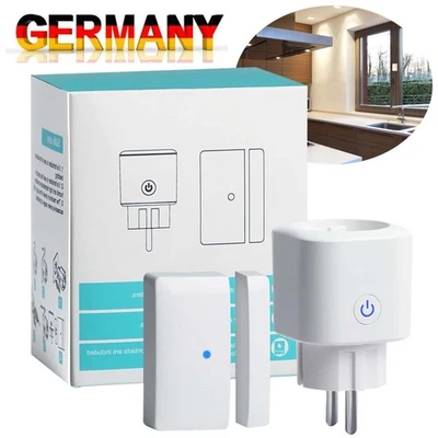 30M Fensterkontaktschalter Für Dunstabzugshaube Funk Abluftsteuerung Ofen Kamin - Bild 1 von 4