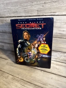 New! SECRET HEADQUARTERS (Blu-Ray) Sealed With SLIPCOVER OWEN WILSON Family Fun - Picture 1 of 7