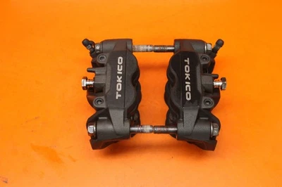 08-16 2009 HONDA CBR1000RR OEM RIGHT LEFT FRONT BRAKE CALIPER SET W PADS - Image 1 of 4