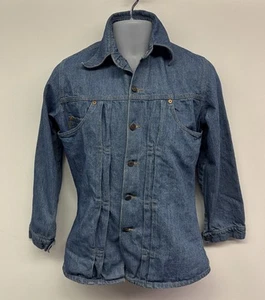 Vintage Levis 70s/80s Chore Jacket MEDIUM Blue Denim Orange Tab Coat 60624 0513 - Bild 1 von 7