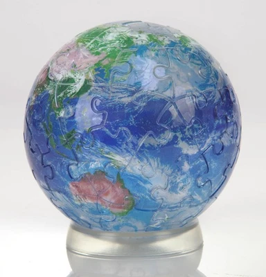 3D sphere puzzle clear EARTH 60 pieces - Image 1 of 4