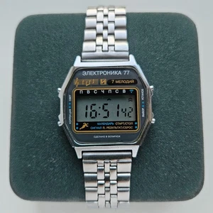 Soviet watch ELECTRONICS 5 55 Elektronika Electronica LCD Digital vintage quartz - Picture 1 of 6